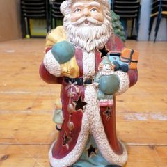 Christmas Santa Victorian Style Ceramic Tea Light holder