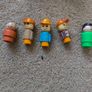 Vintage 1960s/1970s Fisher-Price Toy Lot - Jet, Mini-Bus, Train & 5 Figures Image 7