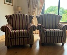 Matching comfy armchairs