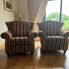 Matching comfy armchairs