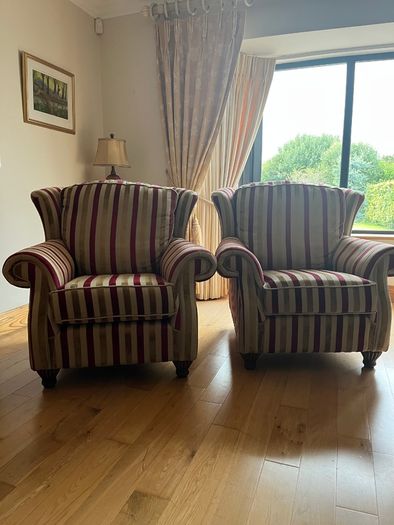 Matching comfy armchairs