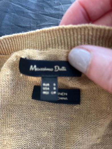 linen jumper Massimo Dutti