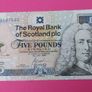 Royal Bank of Scotland 2005 " NICKLAUS" Five Pound note Image 2
