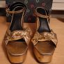 Gold Platform Sandals Image 3