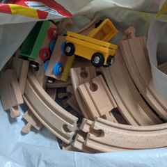 spare wood train tracks