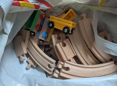 spare wood train tracks