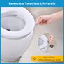 Toilet Seat Soft Close - Universal White Oval Quick Release Plastic Toulet Seat with Adjustable Fixing for Easy Cleaning, Heavy Duty Standard Bathroom WC Pan &Bowl Loo Cover 44.7 x 37.2 cm Image 3