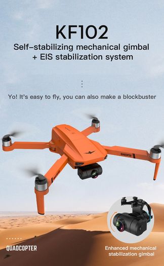8K Orange Bag 32G 3B XKJ GPS Drone 8K HD Camera 2-Axis Gimbal Professional Anti-Shake Aerial Photography Brushless Obstacle Avoidance Quadcopter Toys