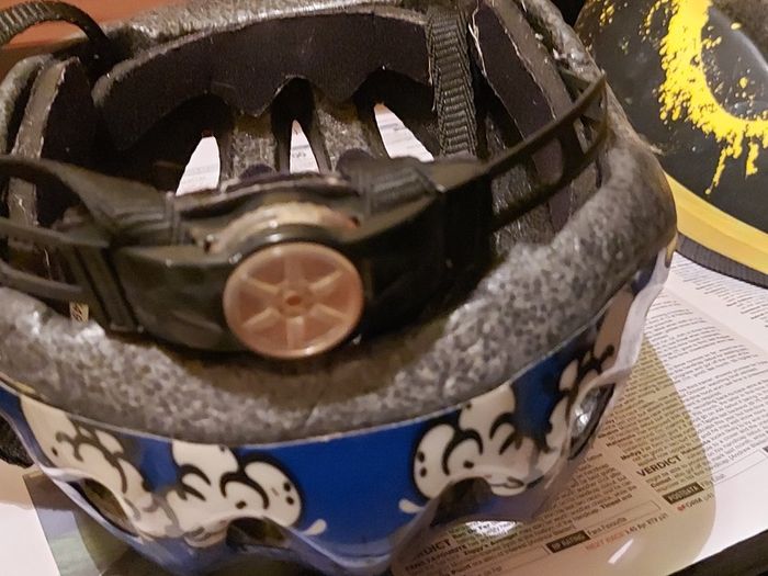 2 Childrens Safety Cycle Helmets, Car Wash & Batman, in very good condition