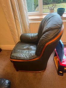 Leather armchair