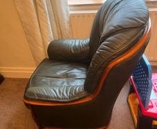 Leather armchair