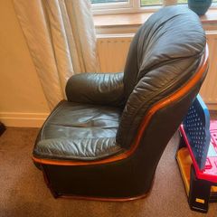 Leather armchair