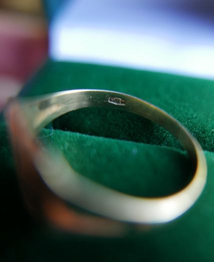 Vintage 9Ct Yellow Gold 375 Men's Clan Signet Crest Ring 2,52g size T