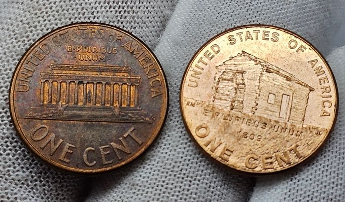 USA United States 1998 D and 2009 D Lincoln 1 Cent Pennies Beautiful!!