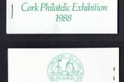 1988 Ireland Cork Philatelic Exhibition Booklet . Contains 2 X 24p 150th of 1st Passenger Steamship Crossing Commemorative Stamps No 271