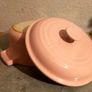 Le Creuset Pink Casserole with Lid Image 2