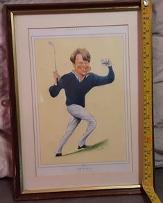 caricature golfing picture