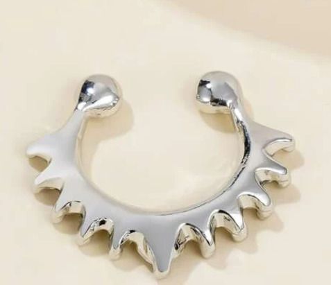 Rhinestone Decor Nose Cuff