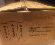 Heineken pint glasses