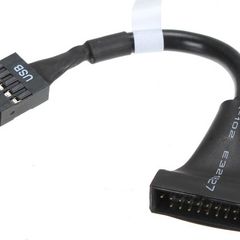 USB 2.0 9 Pin Motherboard Female to USB 3.0 20 Pin Male Cable Adapter