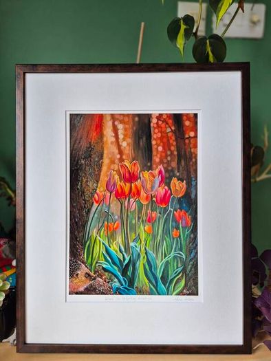 Where the hedgehog dreamed | FineArt Print | Framed