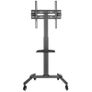 Adjustable TV Trolley with Shelf TV Bracket on Wheels Image 7