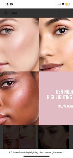 Bareminerals gen nude highlighting blush in mauve  glow 3.2 g