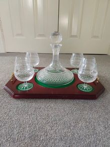 Galway Crystal Brandy Decanter Set