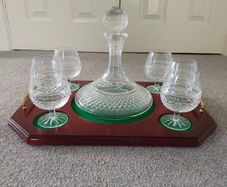 Galway Crystal Brandy Decanter Set