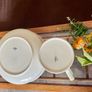 Large Sarreguemines France Ivory Washbasin and Jug Art Deco 1920s to 50s Image 4