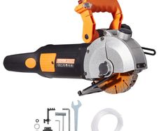 Electric Wall Chaser, Wall Groove Cutting Machine 133mm, Groove Cutting Machine Depth 42mm, Wall Slotting Machine 2500W, Wall Cutting Cutter Machine with Water Pump