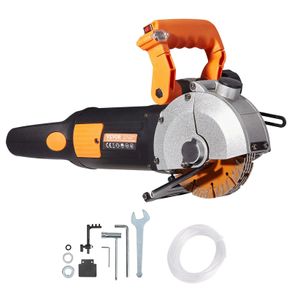 Electric Wall Chaser, Wall Groove Cutting Machine 133mm, Groove Cutting Machine Depth 42mm, Wall Slotting Machine 2500W, Wall Cutting Cutter Machine with Water Pump