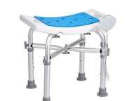 main image for ad Shower Chair, Adjustable Height Shower Stool with Crossbar Support, Shower Seat for Inside Shower or Tub, Non-Slip Bench Bathtub Stool Seat for Elderly Disabled Handicap, 226.8 kg Capacity
