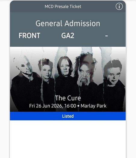 The Cure Tickets