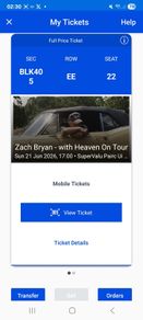 zach bryan ticketsx2