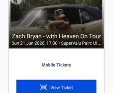zach bryan ticketsx2