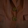 Linen Chocolate Brown  Blazer Jacket Debenhams Sz 12 Eu 40.  Super Condition Image 4