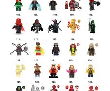 Marvel DC Super Hero Minifigures Lego Compatible (P-Z)