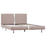 Bed Frame Cappuccino Faux Leather 120x190 cm Image 2