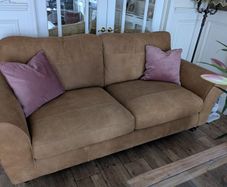 Soft Tan Leather Couch