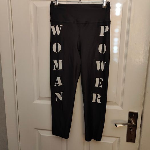 WOMAN POWER Black Spandex Leggings, size S