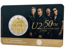2026 2 euro U2 coin. Ireland BU Sold Out
