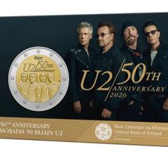 2026 2 euro U2 coin. Ireland BU Sold Out