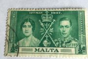 Old 1937 British Empire stamp
