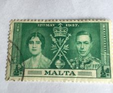 Old 1937 British Empire stamp