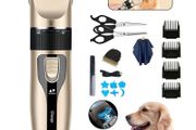 Electric Pet Hair Clippers Trimmer Cat Dog Grooming Shaver Kit Cordless