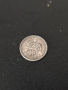 Silver British threepence