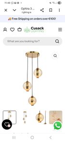 3 cluster pendant light