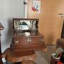 antique Victorian oak tantalus Image 3