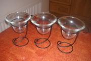 Vintage T Lights Holders x 3 for Sale